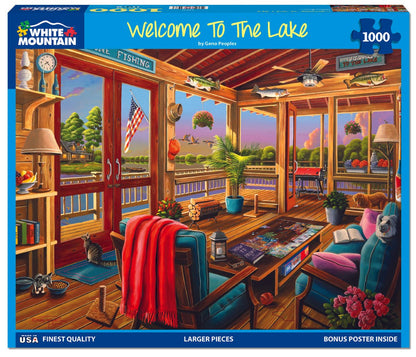Welcome To The Lake (1859pz) - 1000 Piece Jigsaw Puzzle