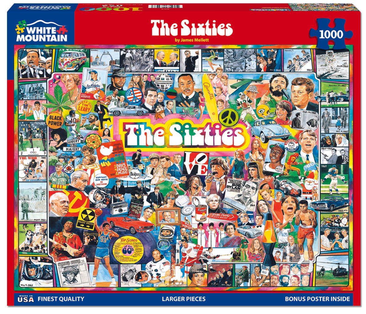 The Sixties (305pz) - 1000 Piece Jigsaw Puzzle