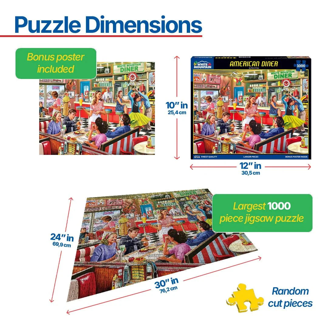 American Diner (1397pz) - 1000 Piece Jigsaw Puzzle