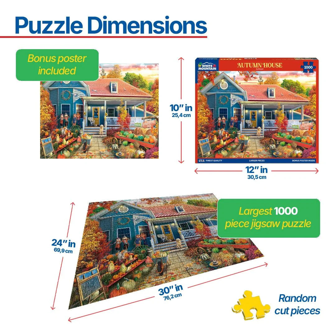 Autumn House (1870pz) - 1000 Piece Jigsaw Puzzle