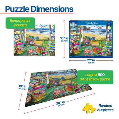 Beach Time (2130pz) - 500 Piece Jigsaw Puzzle