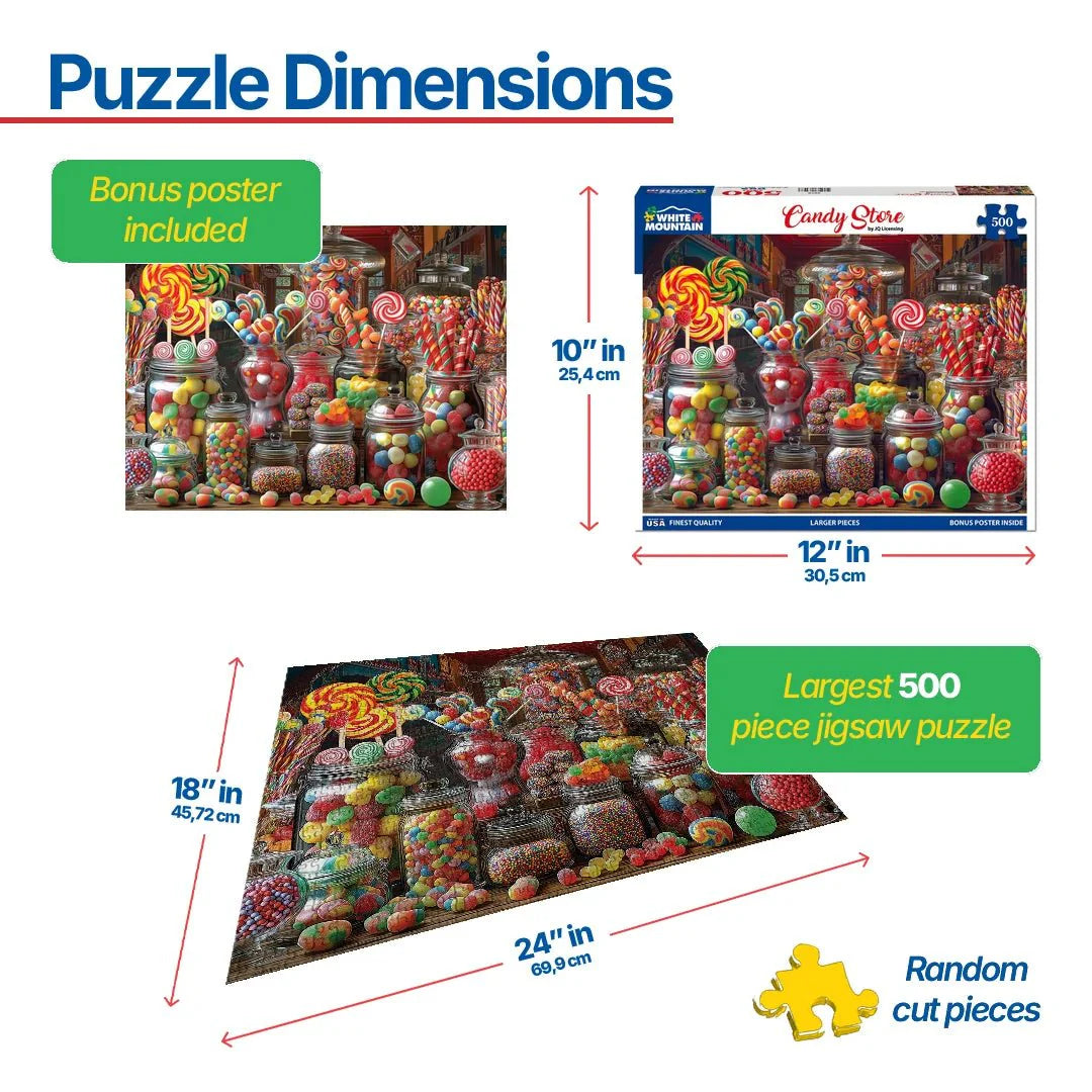 Candy Store (2070pz) - 500 Piece Jigsaw Puzzle