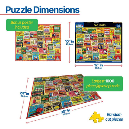 Dad Jokes (1932pz) - 1000 Piece Jigsaw Puzzle