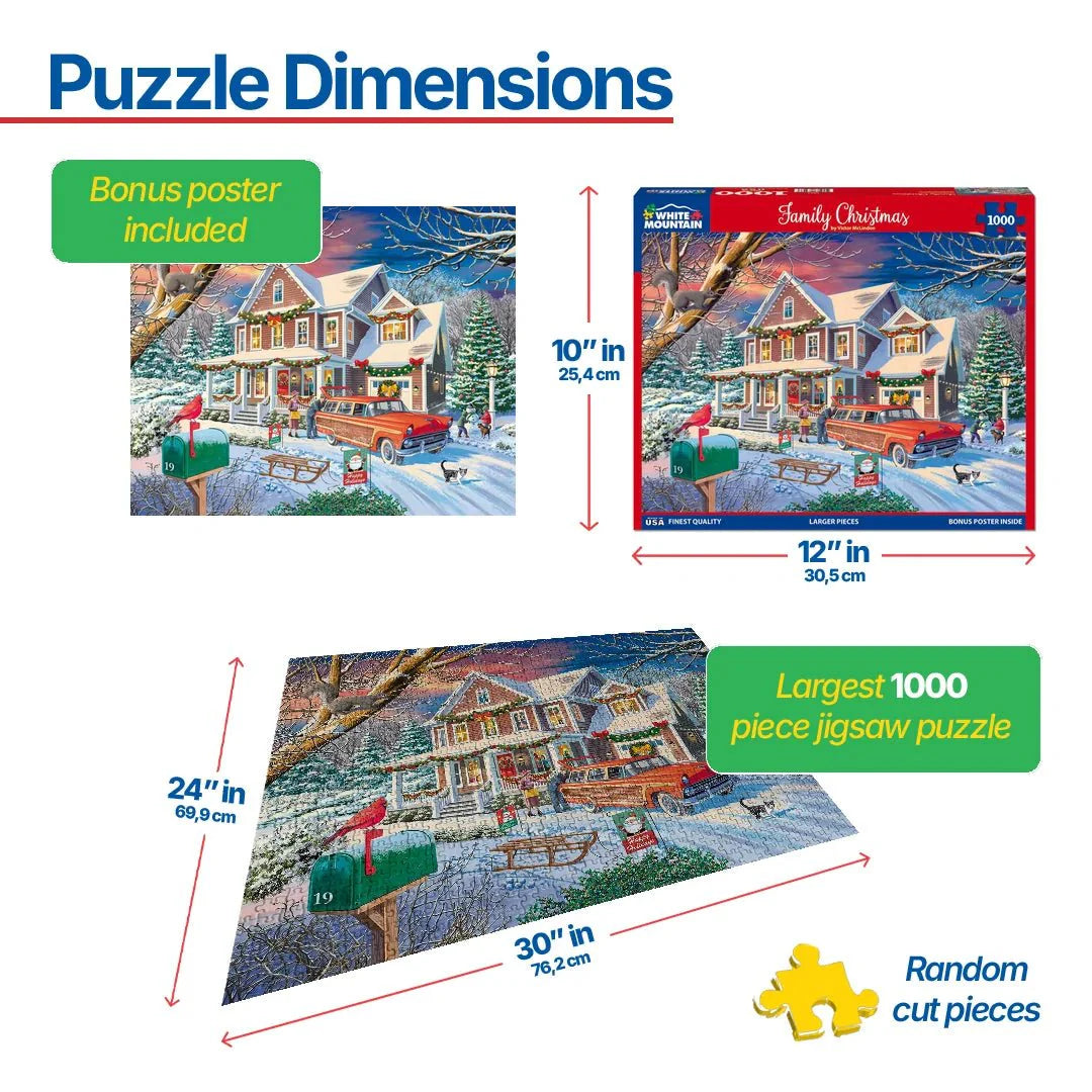 Family Christmas (1951pz) - 1000 Piece Jigsaw Puzzle