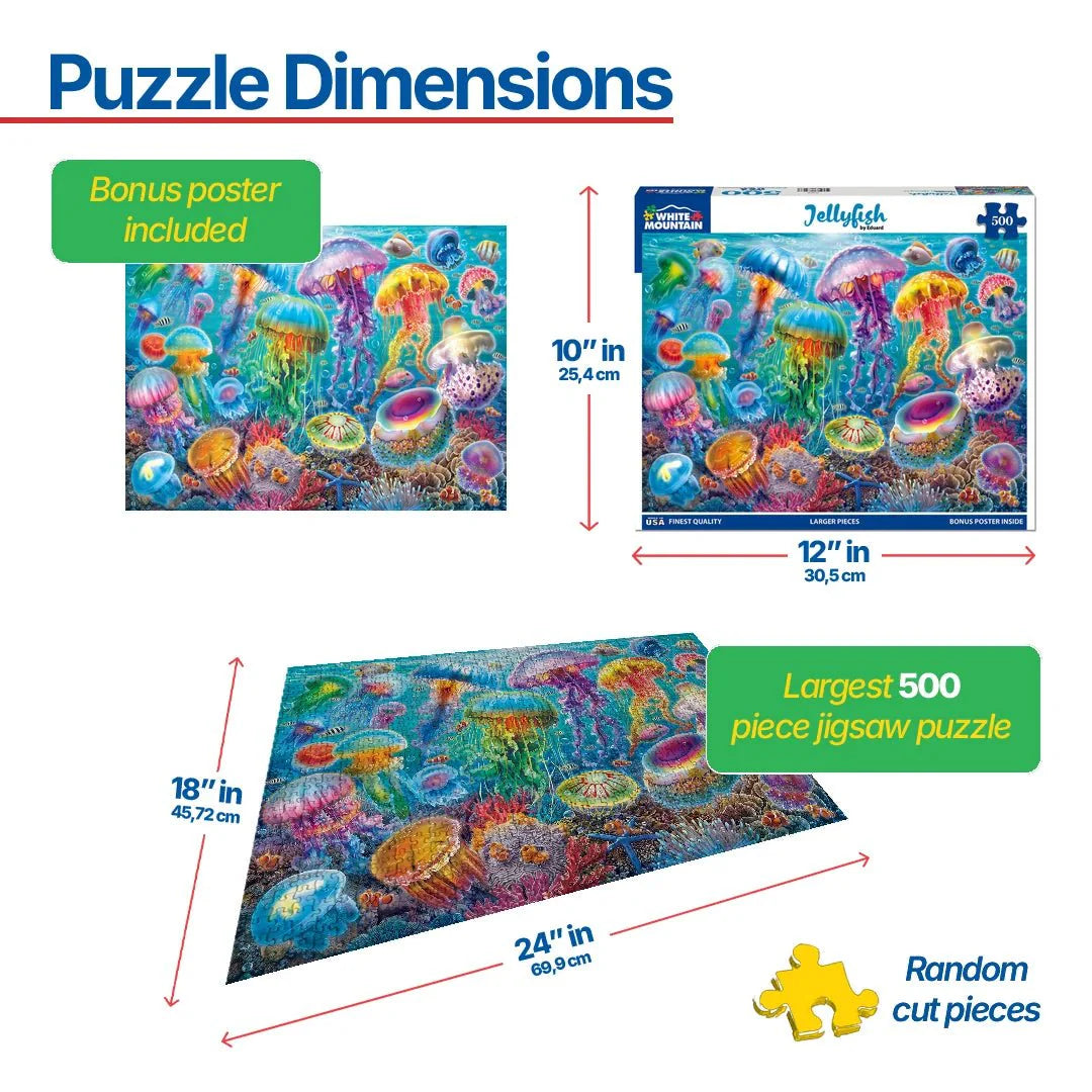 Jellyfish (2065pz) - 500 Piece Jigsaw Puzzle