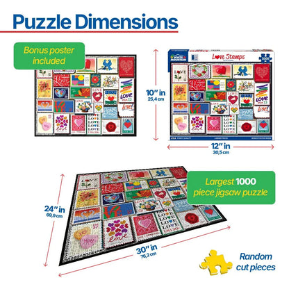 Love Stamps (1510pz) - 1000 Pieces