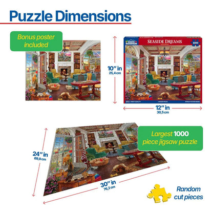 Seaside Dreams (1807pz) - 1000 Piece Jigsaw Puzzle