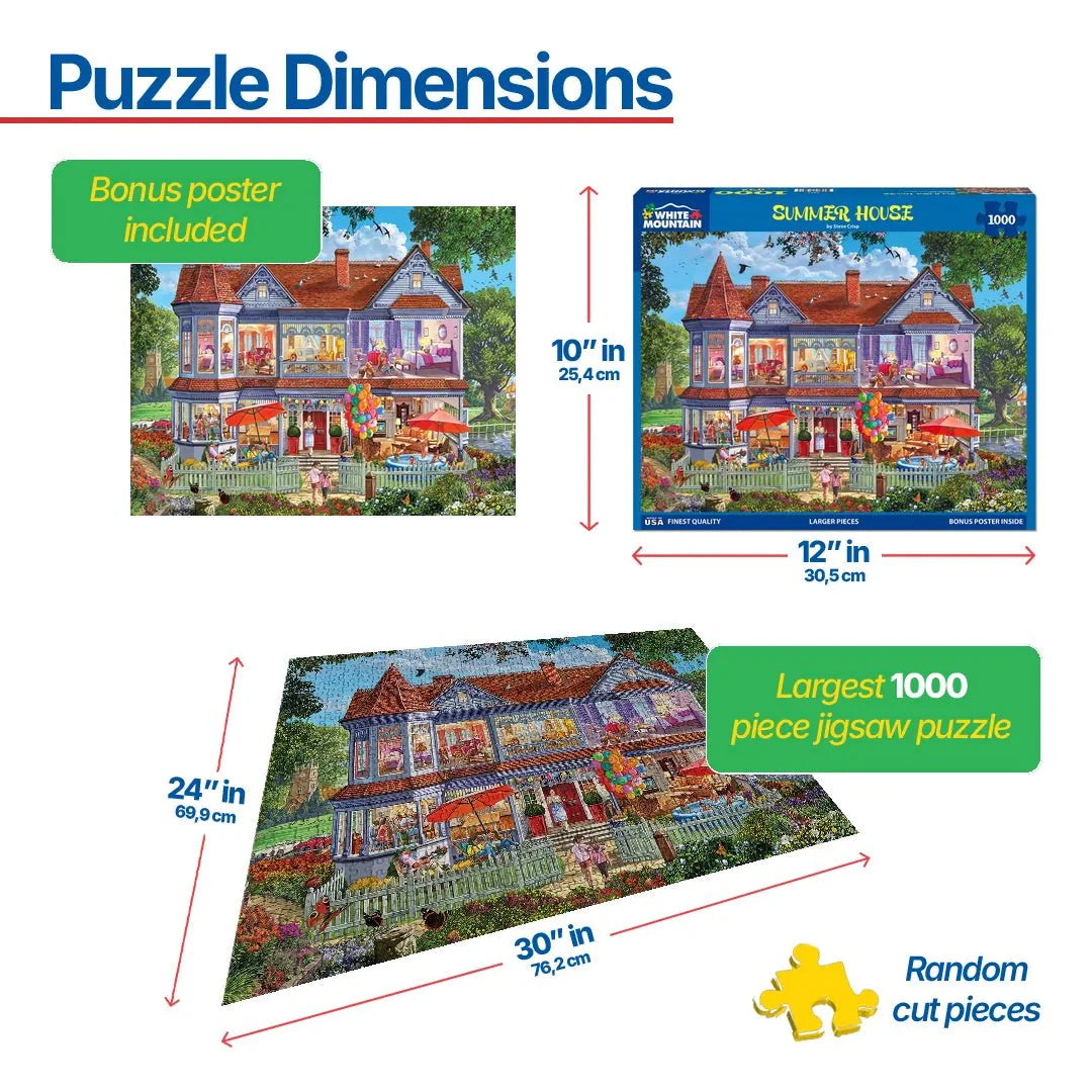 Summer House (1857pz) - 1000 Piece Jigsaw Puzzle