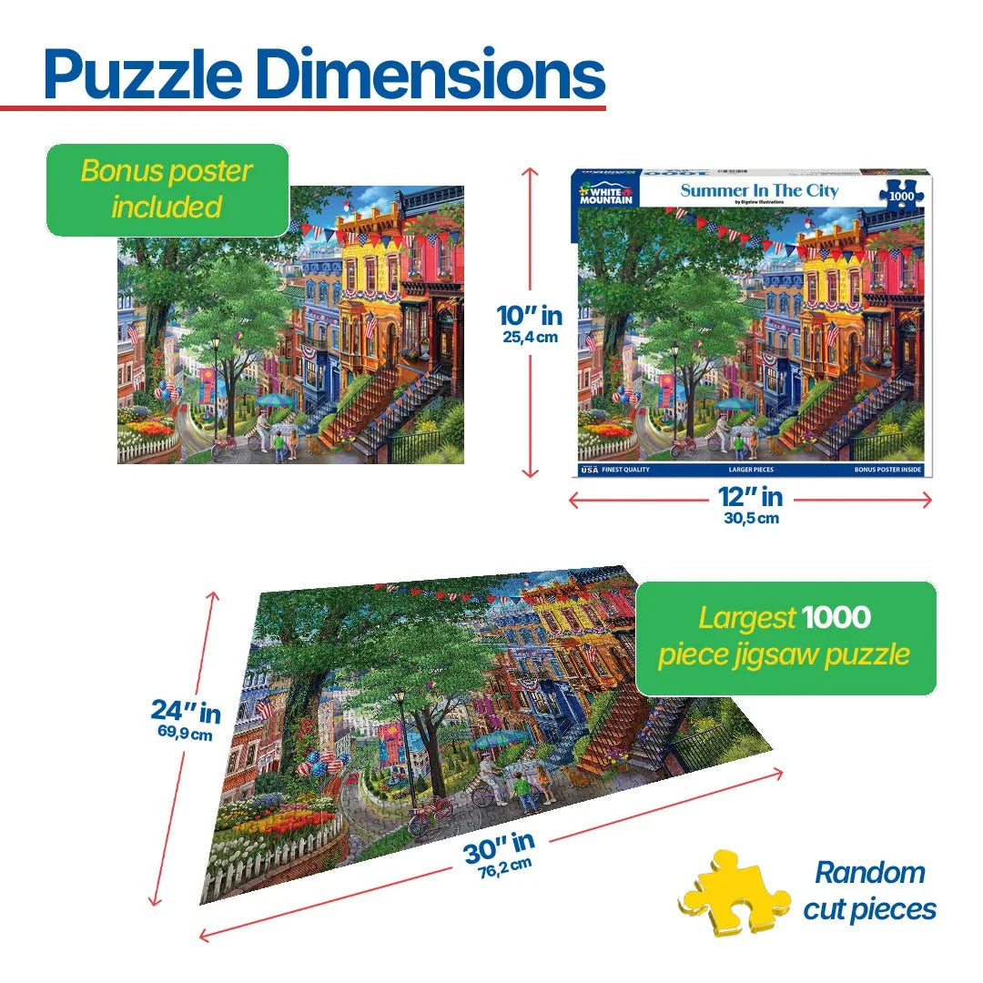 Summer In The City (2037pz) - 1000 Piece Jigsaw Puzzle