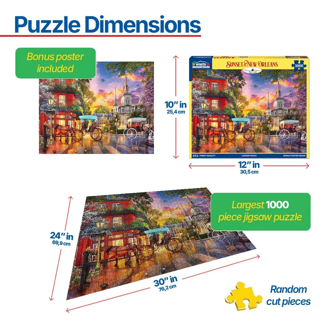 Sunset in New Orleans (1782pz) - 1000 Piece Jigsaw Puzzle