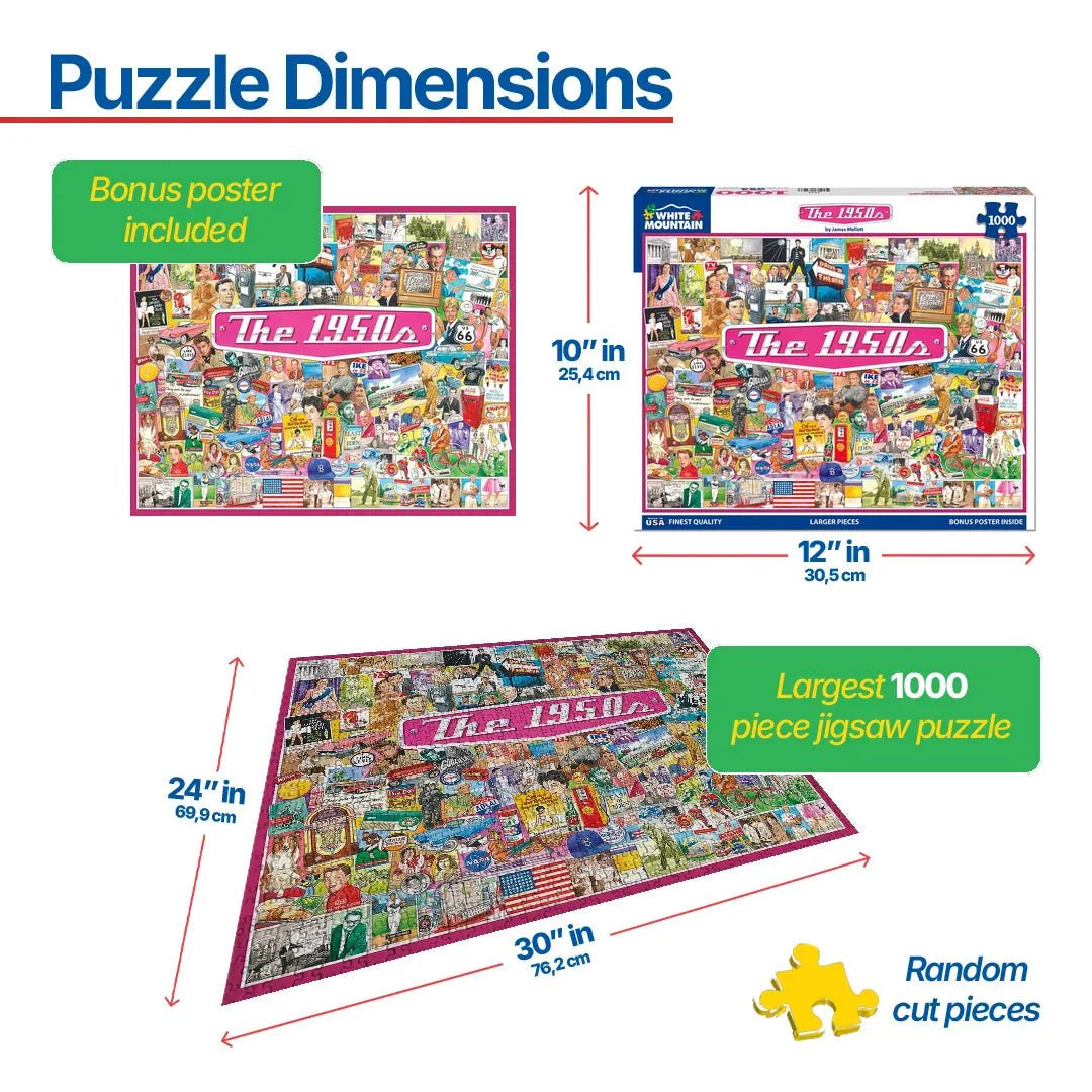 The 1950's (1536pz) - 1000 Piece Jigsaw Puzzle