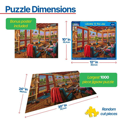 Welcome To The Lake (1859pz) - 1000 Piece Jigsaw Puzzle